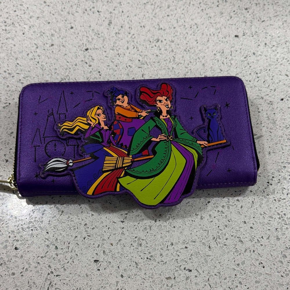 Disney Purple Wallet with Witch Design - Picture 1 of 6